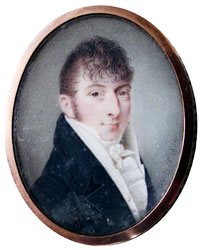 Coenraad <b>Alexander Weerts</b> (1782-1868) miniatuur door G.J. v/d Berg) en Anna <b>...</b> - CAW-1809